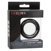 California Exotic Novelties Link Up Ultra Soft Verge Black Silicone Cock Ring - Model LUV-001 - For Men - Enhances Stamina and Sensitivity - Superior Erection Support - Green - Adult Naughty Store