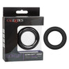 California Exotic Novelties Link Up Ultra Soft Verge Black Silicone Cock Ring - Model LUV-001 - For Men - Enhances Stamina and Sensitivity - Superior Erection Support - Green - Adult Naughty Store