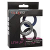 California Exotic Novelties Link Up Ultra-Soft Extreme Set - 3 Piece Cock Rings for Enhanced Pleasure - Model XE-300 - For All Genders - Intensify Your Sensations and Stamina - Multi-Colored