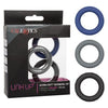 California Exotic Novelties Link Up Ultra-Soft Extreme Set - 3 Piece Cock Rings for Enhanced Pleasure - Model XE-300 - For All Genders - Intensify Your Sensations and Stamina - Multi-Colored