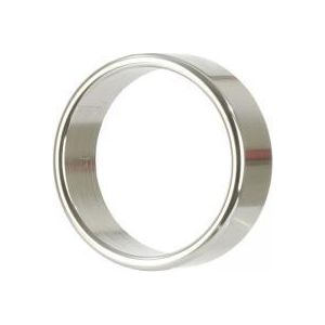 Aluminum Alloy Metallic Ring XL - Smooth and Seamless Enhancement Ring for Intimate Pleasure - Silver - Adult Naughty Store