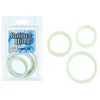 Introducing the Luxe Pleasure Rubber Ring Set - White, the Ultimate Enhancer for Intimate Moments - Adult Naughty Store