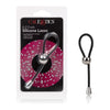 Cal Exotics E-Z Cinch Silicone Lasso Cock Ring - Model EC-2001 - Male Pleasure Enhancer - Black - Adult Naughty Store