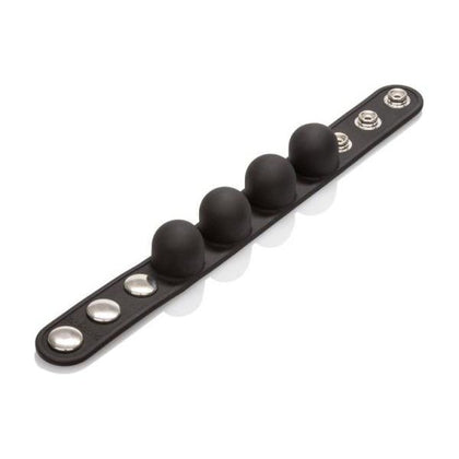 SilkSilhouette Weighted Ball Stretcher - Model X1B - Male - Scrotum Stimulation - Black - Adult Naughty Store