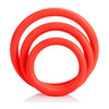 Introducing the Tri-Rings Red Cock Ring Set: The Ultimate Pleasure Enhancer for Men