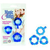 Blue Magic C Rings Set of 3 - Sturdy All-Purpose Support Rings for Enhanced Pleasure - Model C-3 - Male/Female - Stimulating Hearts, Stars, and Nubbies - Adult Naughty Store