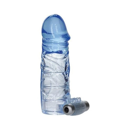 Extend It Up Blue Vibrating Extension Sleeve - Model X2 | Male Pleasure Enhancer - Adult Naughty Store