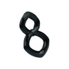 Crazy 8 Enhancer Double Cock Ring - The Ultimate Pleasure Enhancer for Men - Model C8EDR-001 - Black - Adult Naughty Store