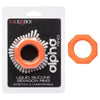 Alpha Liquid Silicone Sexagon Ring - Premium Pleasure Toy for Men - Orange - Model SE-1492-05-2 - Adult Naughty Store