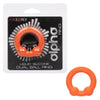 Alpha Liquid Silicone Dual Ball Ring - The Ultimate Pleasure Enhancer for Men, Orange - Adult Naughty Store