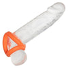 Alpha Liquid Silicone Tri-Ring - Premium Orange Cock Ring for Men's Sensual Pleasure - Adult Naughty Store