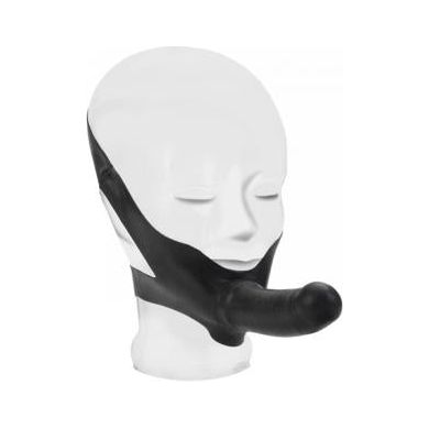 California Exotic Novelties Accommodator Latex Dong Black - Hands-Free Oral Sex Aid for Ultimate Pleasure