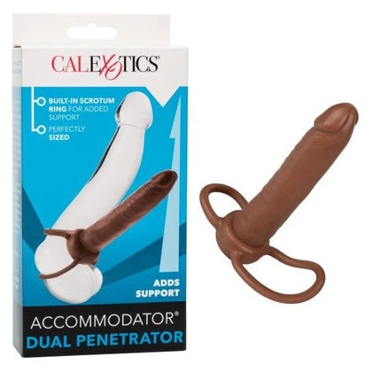 Californian Exotic Novelties Accommodator Dual Penetrator Brown - The Ultimate Double Penetration Pleasure for Him and Her