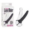 California Exotic Novelties Love Rider Dual Penetrator Black Silicone Strap-On System - Adult Naughty Store