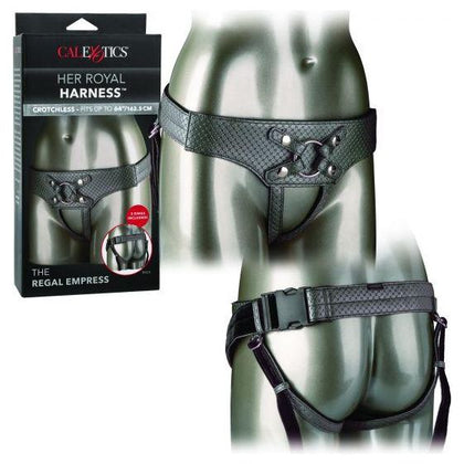 Her Royal Harness The Regal Empress Pewter Strap-On Harness for Women's Pleasure - Adult Naughty Store