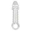 California Exotic Novelties Ultimate Stud Extender Clear - Male Penis Enhancer Sleeve for Increased Pleasure and Stamina - Adult Naughty Store