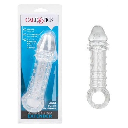 California Exotic Novelties Ultimate Stud Extender Clear - Male Penis Enhancer Sleeve for Increased Pleasure and Stamina - Adult Naughty Store