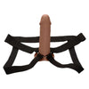 Performance Maxx Life-like Extension with Harness - Brown: The Ultimate Pleasure Enhancer for Couples - Model SE-1633-35-3 - Male Penis Extension for Intensified Intimacy - Adult Naughty Store