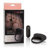 Introducing the SensaPleasure™ Silicone Lovers Arouser Black Vibrating Couples Ring - Model SPCR-200X - For Enhanced Pleasure and Intimacy in Couples Play - Adult Naughty Store