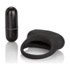 Introducing the SensaPleasure™ Silicone Lovers Arouser Black Vibrating Couples Ring - Model SPCR-200X - For Enhanced Pleasure and Intimacy in Couples Play - Adult Naughty Store