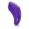 Introducing the Luxe Pleasure Enhancer: Silicone Rechargeable Vibrating Ring - Model XR-5000 - For Him and Her - Ultimate Intimate Pleasure - Purple - Adult Naughty Store