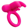 California Exotic Novelties Silicone Rechargeable Triple Clit Flicker Vibrating Cock Ring - Model TRC-3000 - For Enhanced Pleasure and Intense Orgasms - Pink