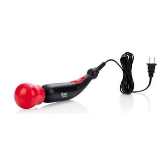 Introducing the SensaPleasure Miracle Massager - Model MM-200: The Ultimate Clitoral Stimulator in Luxurious Black and Red