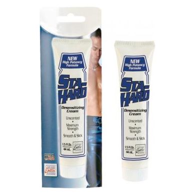 Sta-Hard Desensitizing Cream for Prolonged Erection and Delayed Ejaculation - Model SH-500, Male, Genital Stimulation, Clear - Adult Naughty Store