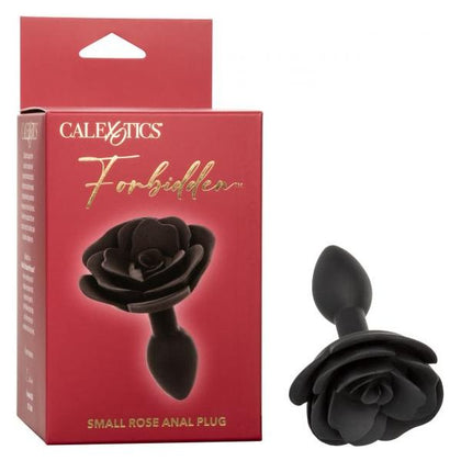 California Exotic Novelties Forbidden Small Rose Anal Plug - Model SE-2653-10-3 - Unisex Silicone Butt Plug for Intimate Pleasure - Black