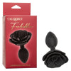 California Exotic Novelties Forbidden Large Rose Anal Plug - Black Silicone - SE-2653-15-3 - Unisex Anal Pleasure Toy - Adult Naughty Store