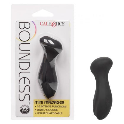 Boundless Mini Massager Black - Powerful Waterproof Vibrating Pleasure Toy for All Genders and Intimate Areas SE-2698-10-2