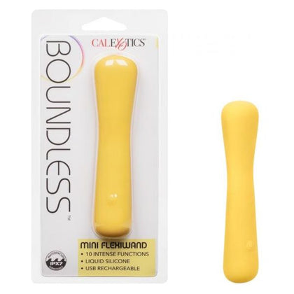 Boundless Mini Flexiwand Yellow Silicone Rechargeable Vibrator - Model SE-2698-15-2 - Unleash Your Desires - Women's Pleasure
