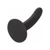 California Exotic Novelties Boundless 6-Inch Ridged Probe Black - Premium Silicone Anal Pleasure Toy for Intense Stimulation and Hands-Free Play