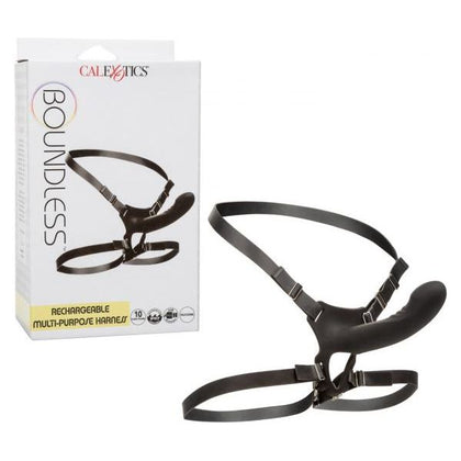 CalExotics Boundless Multi-Purpose Rechargeable Strap-On Harness E-2700-90-3 for Her - Black - Adult Naughty Store