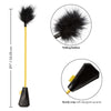 California Exotic Novelties Boundless Feather Crop SE-2702-08-2 | BDSM Dual Crop and Tickling Feather | Unisex | Sensual Pleasure | Black - Adult Naughty Store