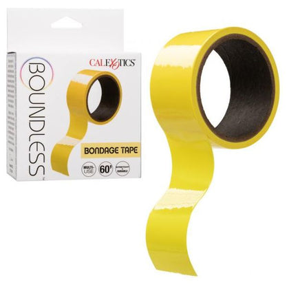 California Exotic Novelties Boundless Bondage Tape Yellow - Versatile Restraint Play for Enhanced BDSM Fantasies - Adult Naughty Store