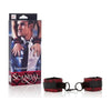 California Exotic Novelties Scandal Universal Cuffs Black-Red: Adjustable Wrist and Ankle Restraints for Sensual Exploration and Pleasure - Adult Naughty Store