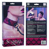 Scandal Collar With Leash Red Black O-S