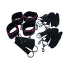 California Exotic Novelties Scandal Bed Restraints - Sensation-Enhancing Wrist and Ankle Cuffs for Submissive Pleasure, Model SR-500, Unisex, Full Body Immobilization, Black - Adult Naughty Store