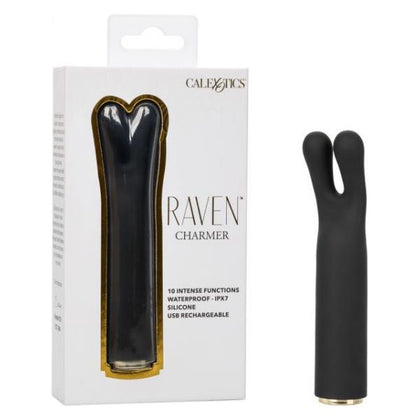 California Exotic Novelties Raven Charmer SE-2801-20-3 Mini Massager Black for Women - Clitoral Stimulation Vibrating Bullet - Adult Naughty Store