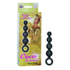 Coco Licious Silicone Booty Beads Black 4.5 Inch - Sensual Pleasure Enhancer for Women