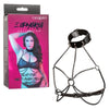 Introducing the Luxurious Euphoria Plus Size Multi Chain Collar Harness SE-3101-16-3 for Women - Black - Adult Naughty Store