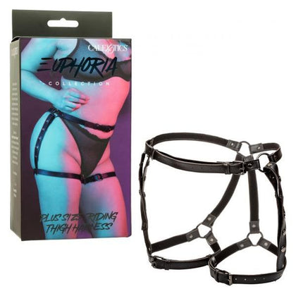 Euphoria Plus Size Riding Thigh Harness by California Exotic Novelties - SE-3102-06-3 - Unisex Thigh Strap-On for Intimate Play - Black - Adult Naughty Store