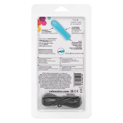 California Exotic Novelties Kyst T.C.B. Taking Care of Business Blue Mini Massager Vibrator - Model SE-3300-81-2 - Women's Clitoral Stimulation Toy - Adult Naughty Store