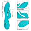 California Dreaming Santa Monica Starlet Blue Rabbit Style Vibrator - Model SM-1001B - For Women - G-Spot and Clitoral Stimulation