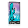 California Dreaming Santa Monica Starlet Blue Rabbit Style Vibrator - Model SM-1001B - For Women - G-Spot and Clitoral Stimulation - Adult Naughty Store