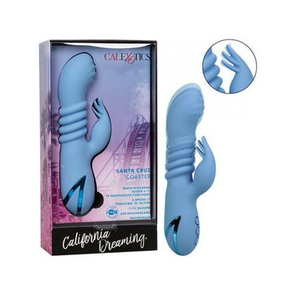 California Exotic Novelties Santa Cruz Coaster Blue Thrusting G-Spot Vibrator
