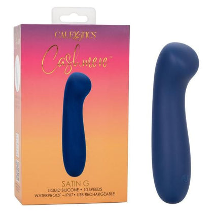 Cashmere Satin G Blue Silicone G-Spot Vibrator SE-4364-1 - Women's Pleasure Toy - Adult Naughty Store