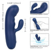 California Exotic Novelties Cashmere Silk Duo Vibrator - Model CS-2001 - Dual Motor G-Spot and Clitoral Stimulation - Blue - Adult Naughty Store