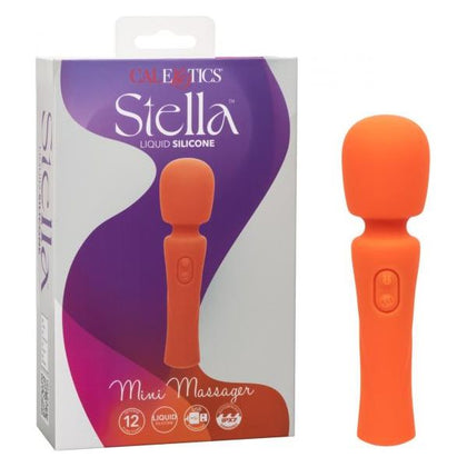 California Exotic Novelties Stella Liquid Silicone Mini Massager SE-4368-03-3 for Women's Clitoral Stimulation in Orange - Adult Naughty Store